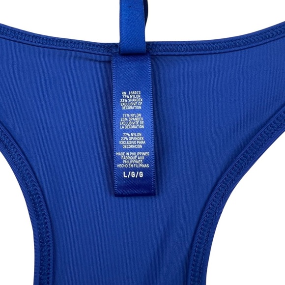 SKIMS The Apparel Shop Racerback Bralette Cobalt Blue Size L BR-SCP-4749 - Picture 4 of 4
